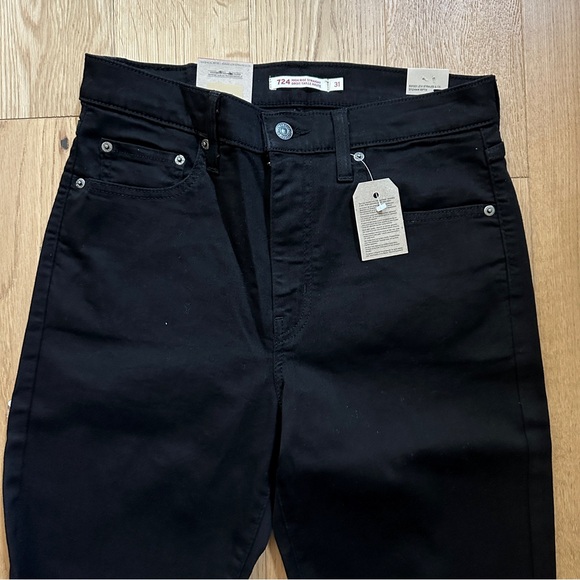 Levi's 724 31x32 High Rise Slim Straight Jeans - Picture 5 of 8